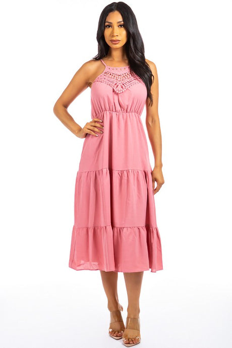 Dusty Pink Sexy Maxi Dress king-general-store-5710.myshopify.com