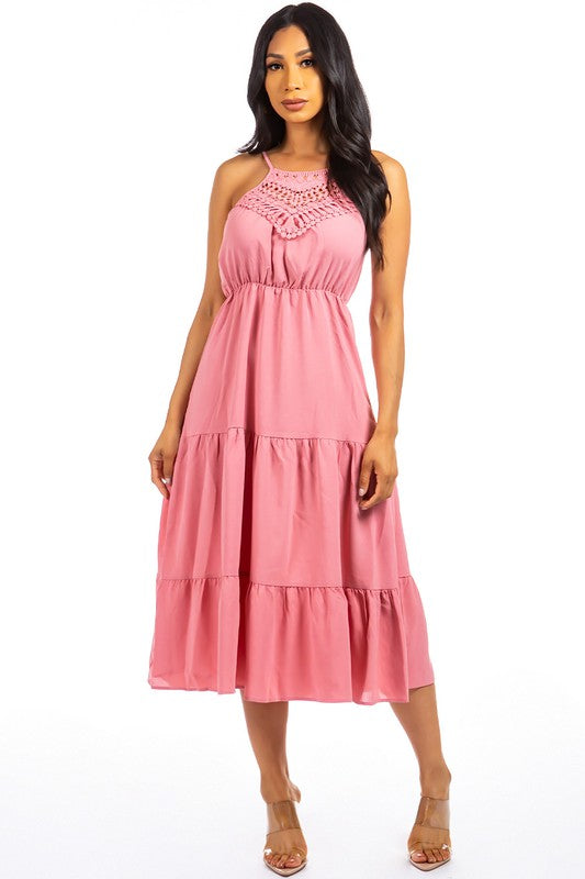 Dusty Pink Sexy Maxi Dress king-general-store-5710.myshopify.com