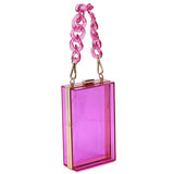 Acrylic Chain Handle See Thru Crossbody Clutch king-general-store-5710.myshopify.com