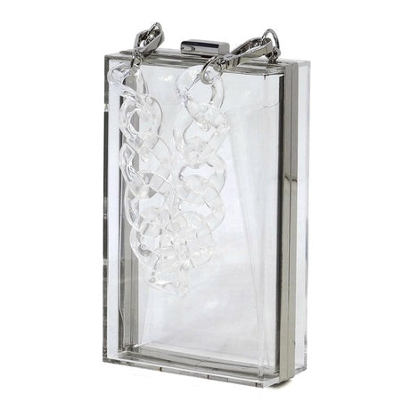 Acrylic Chain Handle See Thru Crossbody Clutch king-general-store-5710.myshopify.com