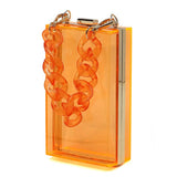 Acrylic Chain Handle See Thru Crossbody Clutch king-general-store-5710.myshopify.com