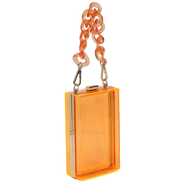 Acrylic Chain Handle See Thru Crossbody Clutch king-general-store-5710.myshopify.com