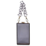 Acrylic Chain Handle See Thru Crossbody Clutch king-general-store-5710.myshopify.com