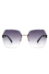 Oversize Square Geometric Rimless Sunglasses king-general-store-5710.myshopify.com