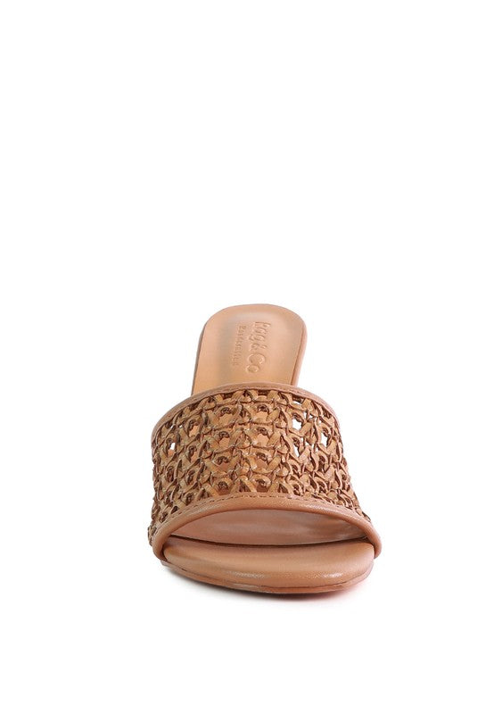 TEASE Woven Heeled Slides king-general-store-5710.myshopify.com