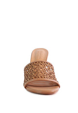 TEASE Woven Heeled Slides king-general-store-5710.myshopify.com