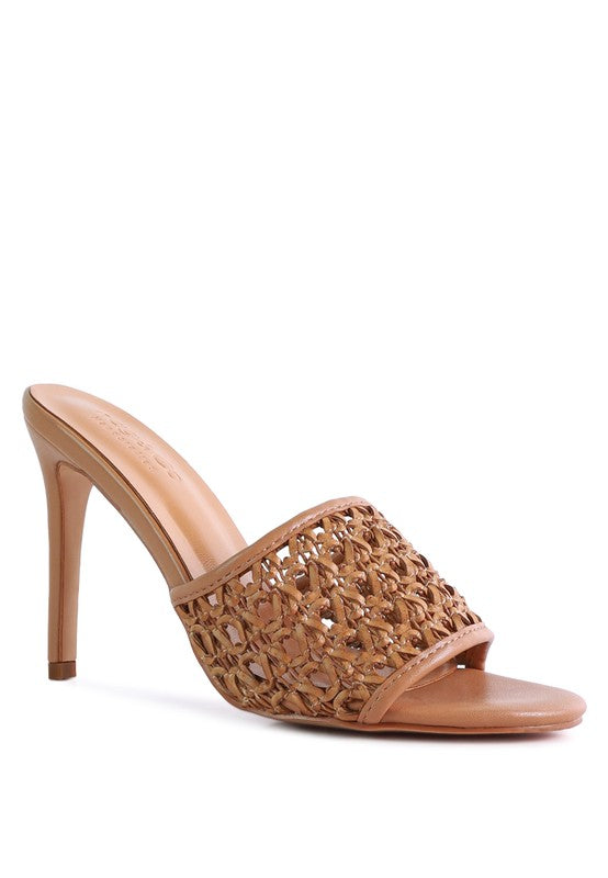 TEASE Woven Heeled Slides king-general-store-5710.myshopify.com