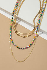 Four Layer Brass Chain Necklace king-general-store-5710.myshopify.com