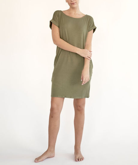 BAMBOO Crop Dress with Pockets king-general-store-5710.myshopify.com