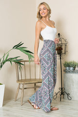 Bohemian Smocked Wide Leg Pants king-general-store-5710.myshopify.com