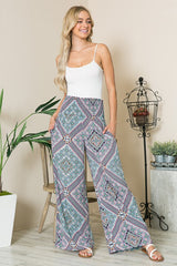 Bohemian Smocked Wide Leg Pants king-general-store-5710.myshopify.com