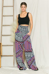 Bohemian Smocked Wide Leg Pants king-general-store-5710.myshopify.com