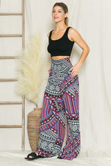 Bohemian Smocked Wide Leg Pants king-general-store-5710.myshopify.com