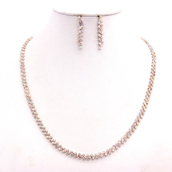 RHINESTONE LUXURY NECKLACE SET king-general-store-5710.myshopify.com