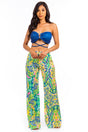 Navy Multi Bralette Top & Palazzo Pant Set king-general-store-5710.myshopify.com