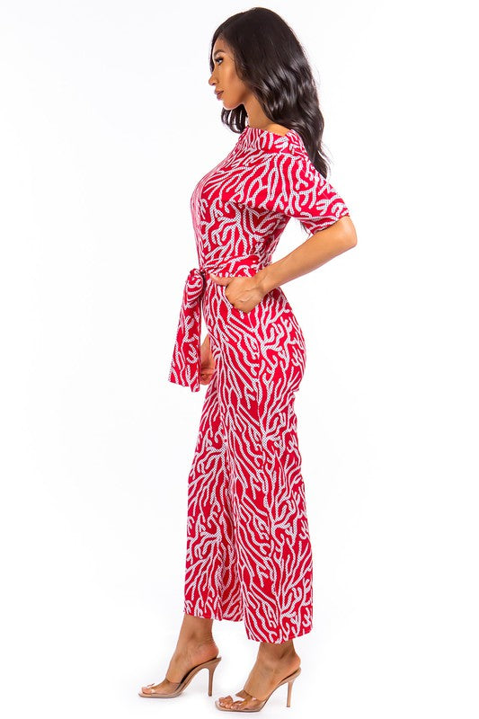 Red Multi Print Sexy Jumpsuit king-general-store-5710.myshopify.com