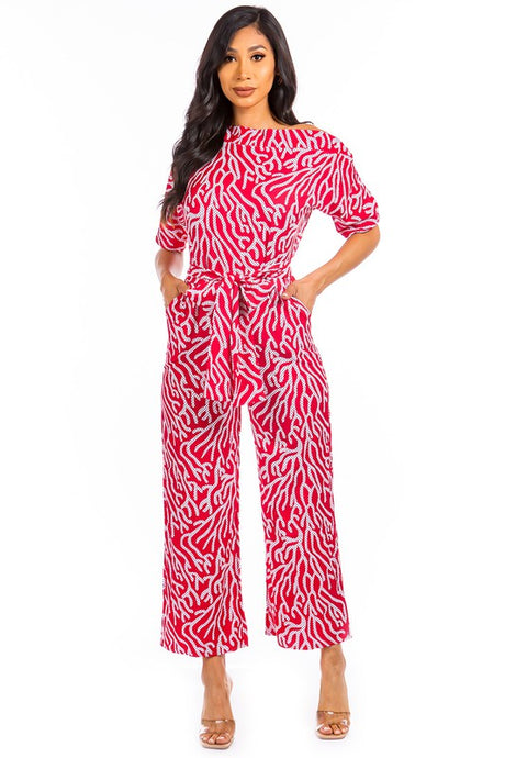 Red Multi Print Sexy Jumpsuit king-general-store-5710.myshopify.com