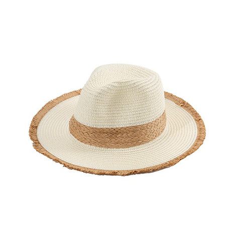 Frayed Brim Beach Straw Hat king-general-store-5710.myshopify.com