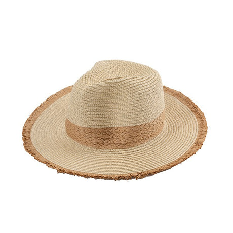 Frayed Brim Beach Straw Hat king-general-store-5710.myshopify.com