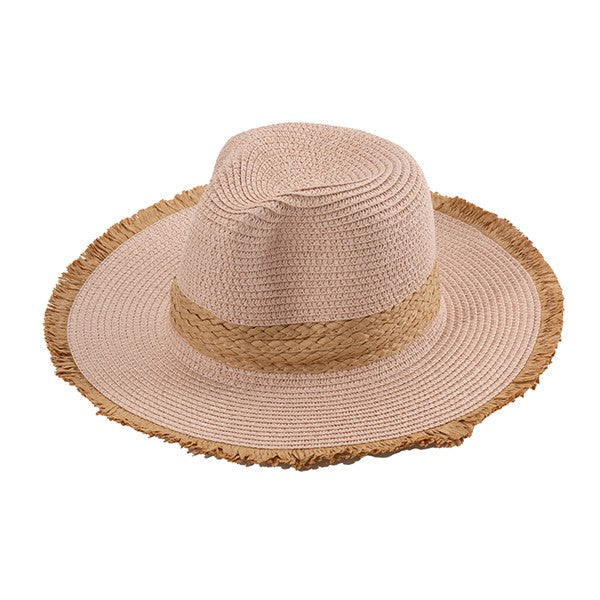 Frayed Brim Beach Straw Hat king-general-store-5710.myshopify.com