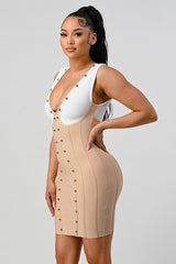 Stunning Beads Contrast Color Sexy Bandage Mini Dress king-general-store-5710.myshopify.com