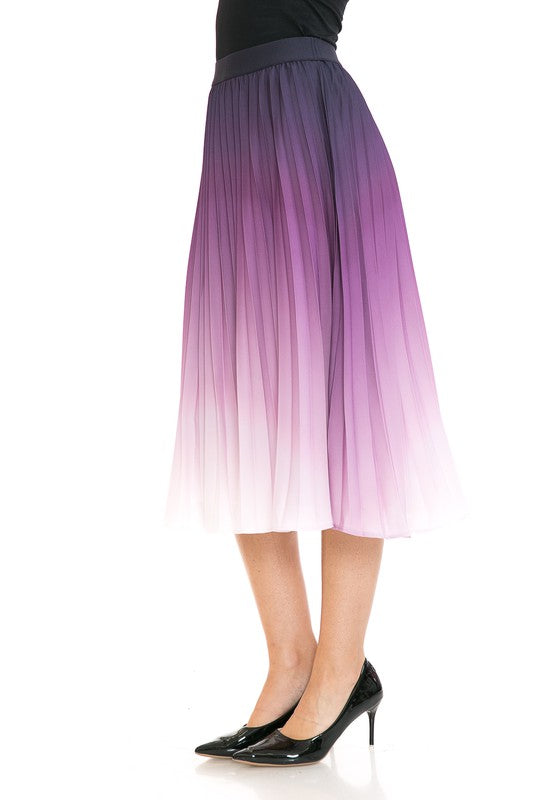 High Waist Pleated A-Line Swing