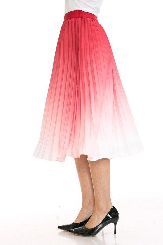 High Waist Pleated A-Line Swing