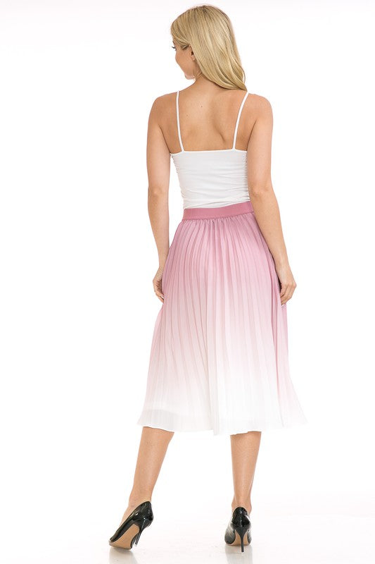 High Waist Pleated A-Line Swing