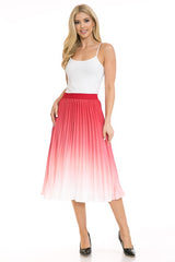 High Waist Pleated A-Line Swing