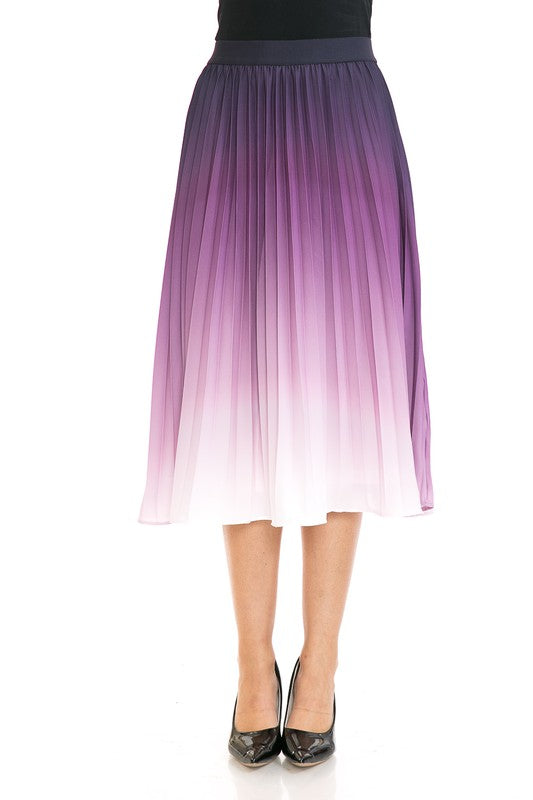 High Waist Pleated A-Line Swing