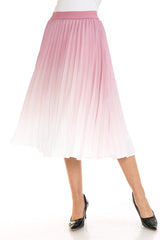 High Waist Pleated A-Line Swing