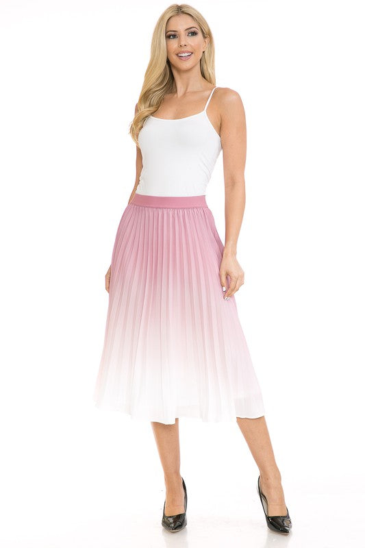 High Waist Pleated A-Line Swing