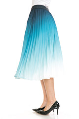 High Waist Pleated A-Line Swing