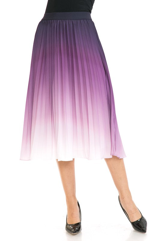 High Waist Pleated A-Line Swing