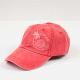 Embroidered Beach Sunset Canvas Hat king-general-store-5710.myshopify.com