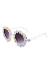 Round Daisy Flower Shape Circle Floral Sunglasses king-general-store-5710.myshopify.com