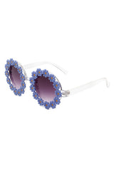 Round Daisy Flower Shape Circle Floral Sunglasses king-general-store-5710.myshopify.com