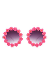 Round Daisy Flower Shape Circle Floral Sunglasses king-general-store-5710.myshopify.com