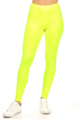Solid high rise fitted leggings king-general-store-5710.myshopify.com