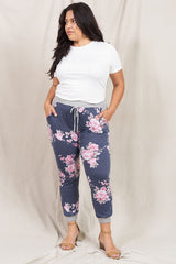 Floral Drawstring Jogger king-general-store-5710.myshopify.com