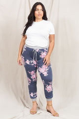 Floral Drawstring Jogger king-general-store-5710.myshopify.com