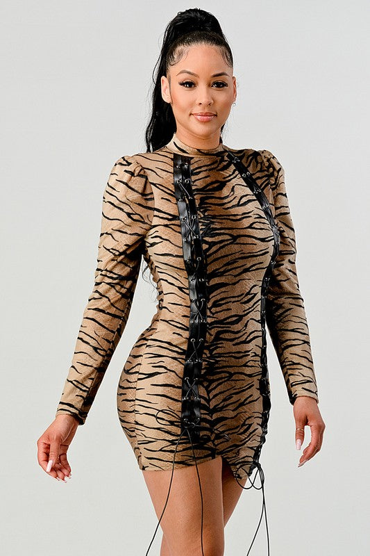 Athina Transition Animal Print Mini Dress king-general-store-5710.myshopify.com