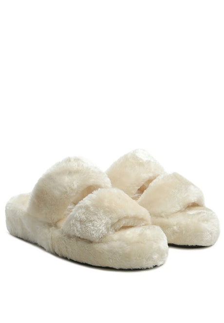 SMOOTHIE FUR SLIP-ON FLATS king-general-store-5710.myshopify.com