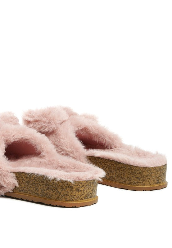 FUZZ BOW FUR FLATS king-general-store-5710.myshopify.com