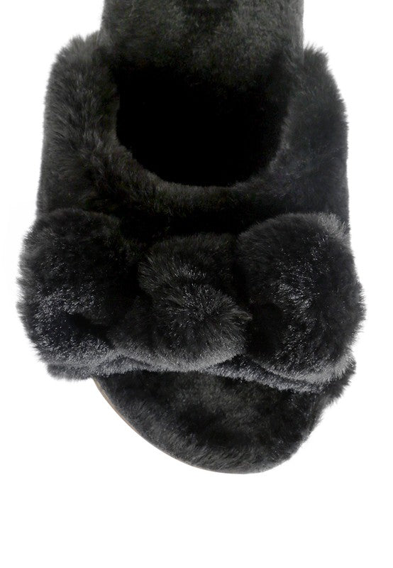 FUZZ BOW FUR FLATS king-general-store-5710.myshopify.com