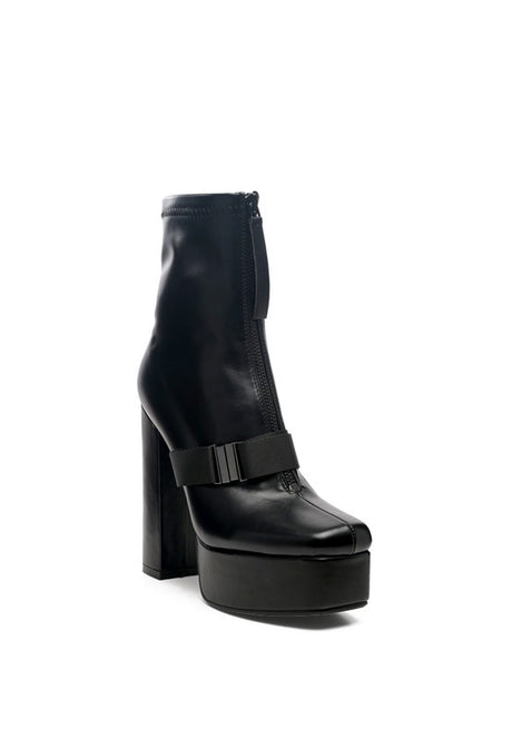 BOOMER CHUNKY HIGH BLOCK HEEL BOOTS king-general-store-5710.myshopify.com