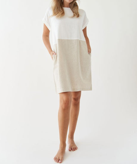 BAMBOO Cotton Linen Mini Dress king-general-store-5710.myshopify.com