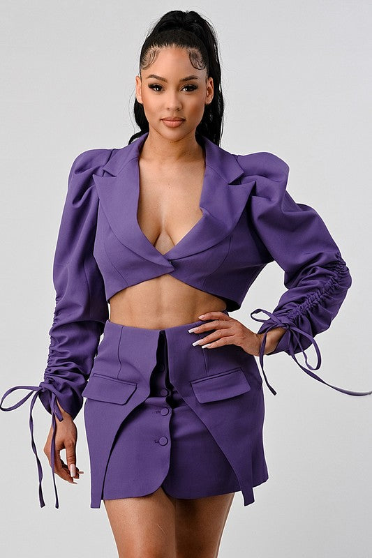 Stunning Crop Blazer and Mini Skirt Set king-general-store-5710.myshopify.com