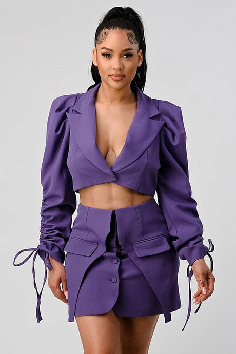 Stunning Crop Blazer and Mini Skirt Set king-general-store-5710.myshopify.com