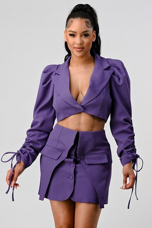 Stunning Crop Blazer and Mini Skirt Set king-general-store-5710.myshopify.com